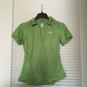 NORTH FACE Green polo shirt